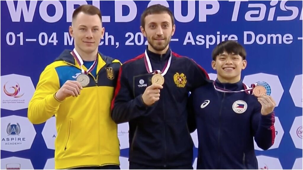 Artur Davtyan, Igor Radivilov. Carlos Yulo