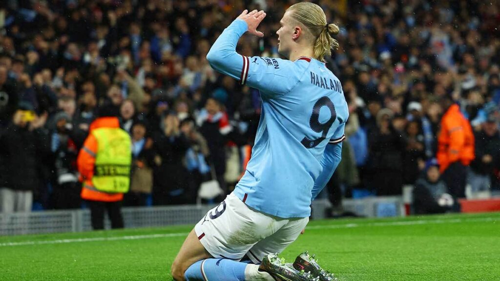 Haaland hace historia en la Champions League. Reuters