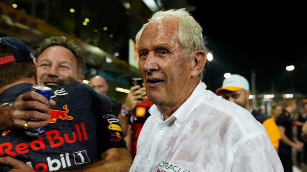 Marko mencionó que hoy hubo tres Red Bull en el podio.