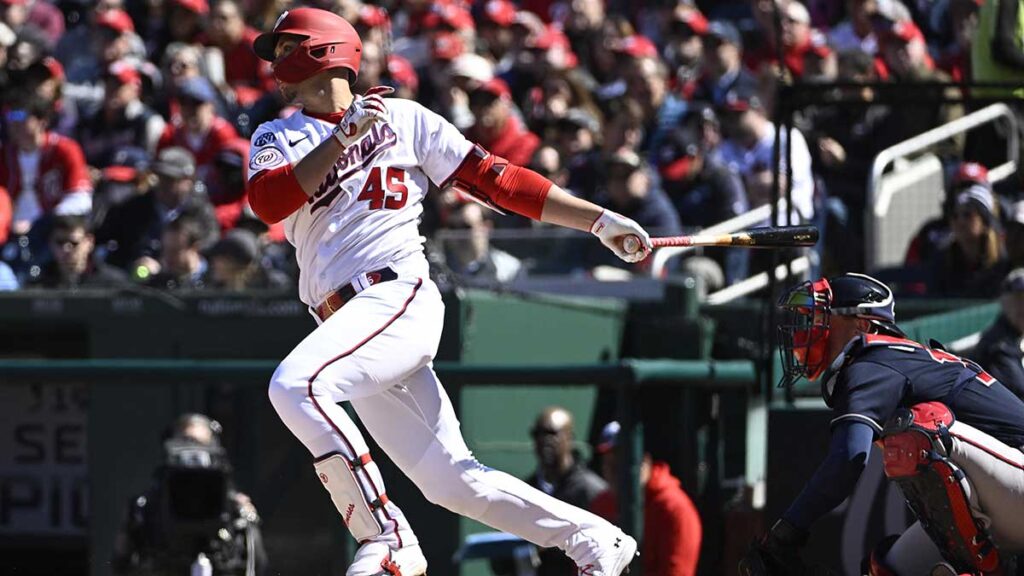 Joey Meneses tuvo un buen debut en la temporada 2023 de la MLB. Reuters