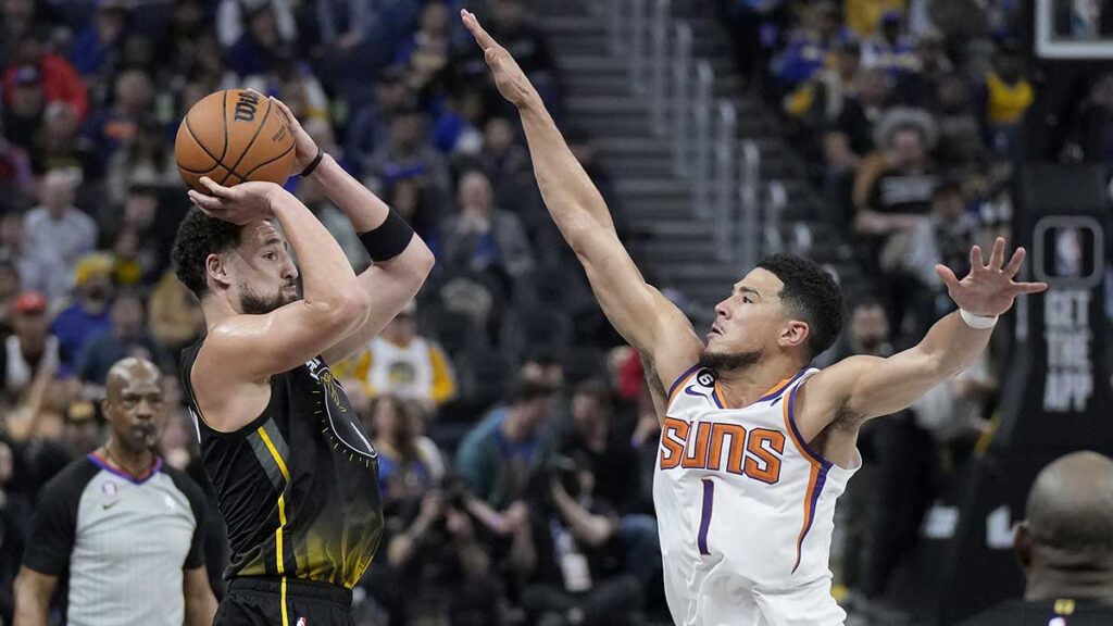 Klay Thompson brilla con los Warriors. Ap