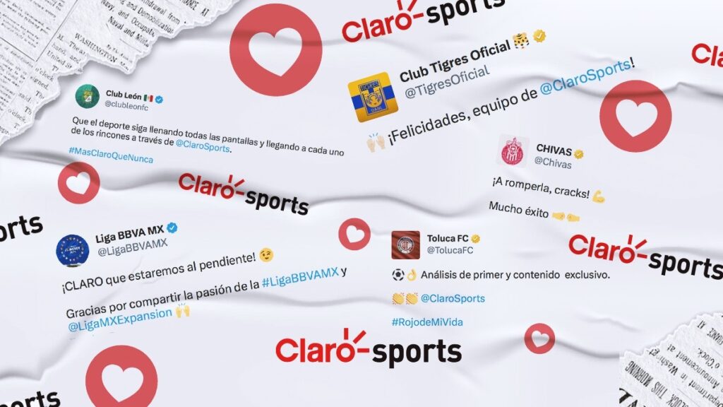 Equipos de la Liga MX felicitan a Claro Sports