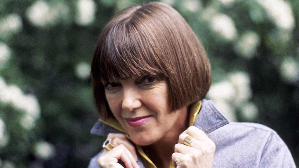 La diseñadora británica Mary Quant en 1970. AP