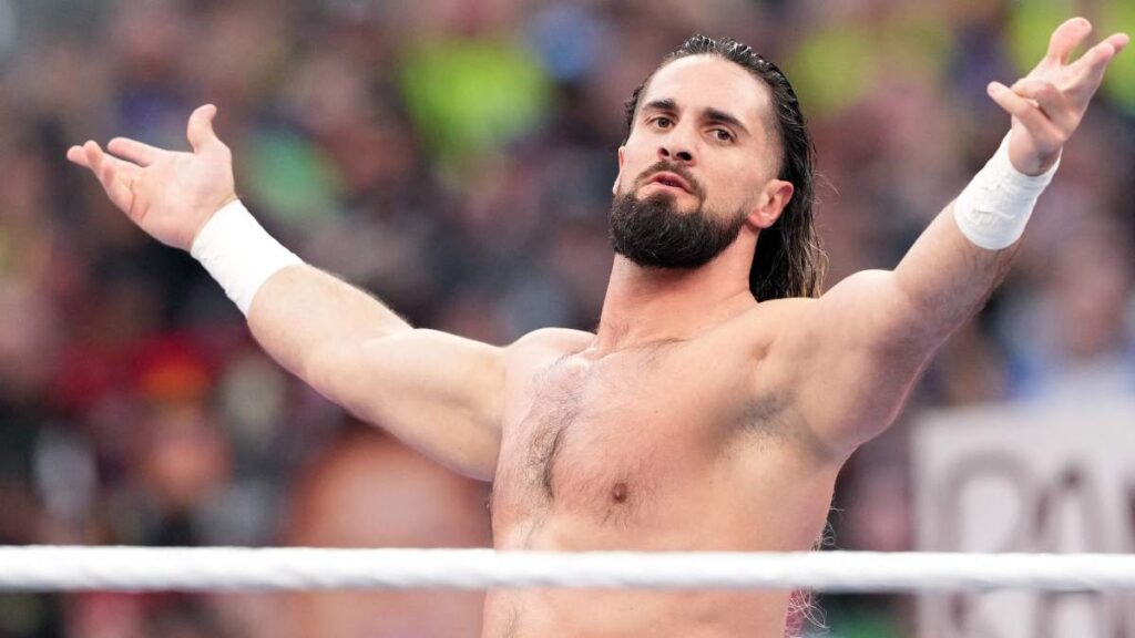 Logan Paul cae ante Seth Rollins en Wrestlemania