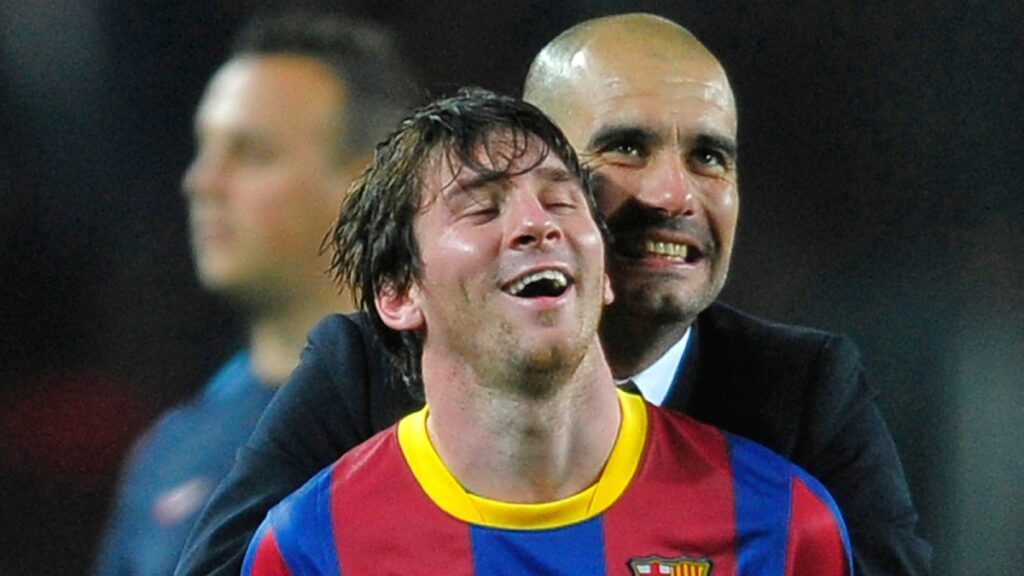 Lionel Messi y Pep Guardiola en su etapa en Barcelona | AP