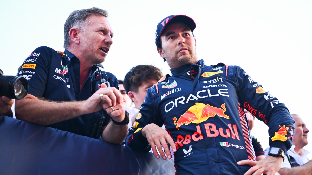 Christian Horner y Checo Pérez | Getty Images