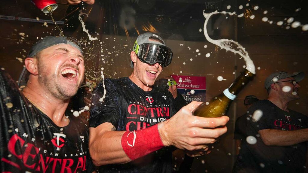Los Twins celebran el título de la división. Reuters