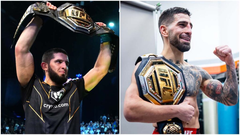 Islam Makhachev ataca a Ilia Topuria | X: @UFC