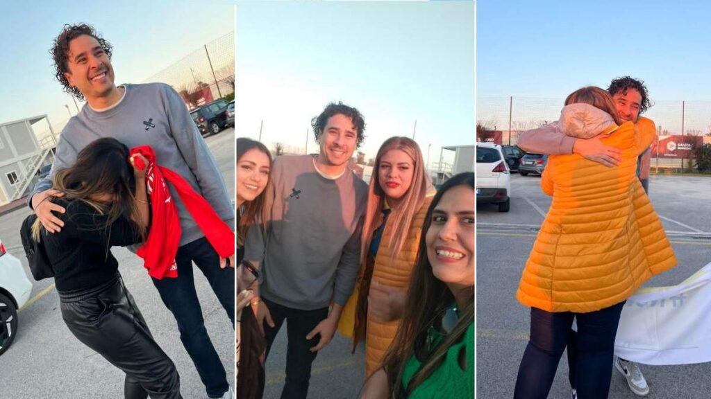 Guillermo Ochoa convivió con aficionadas mexicanas que viajaron a Italia