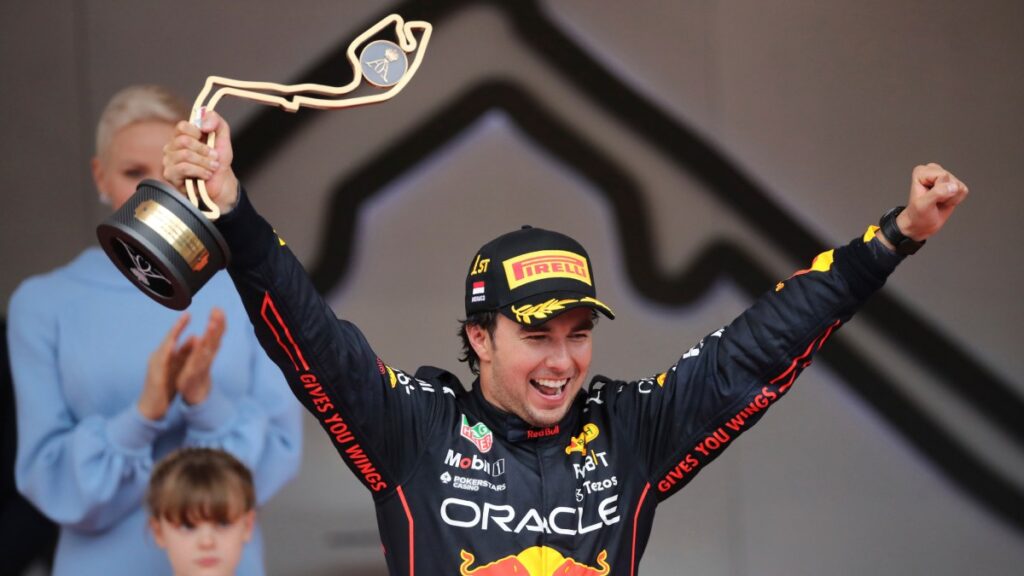 Checo Pérez, ganador del GP de Mónaco 2022 | AP Photo/Daniel Cole