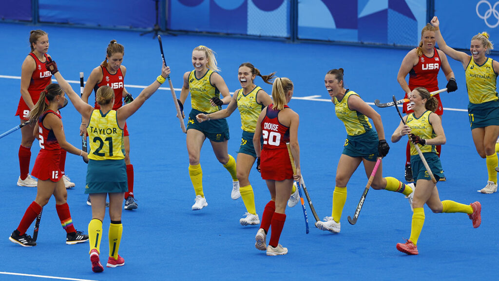 Australia golea a Estados Unidos en el hockey sobre pasto