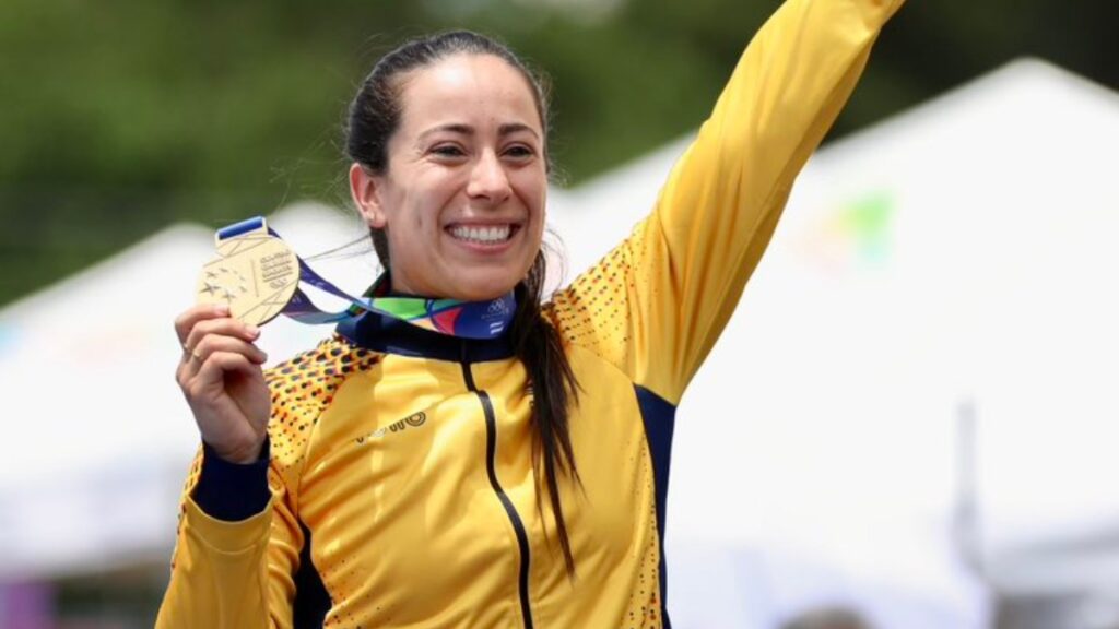 Mariana Pajón, ciclista BMX colombiana. – @OlimpicoCol.