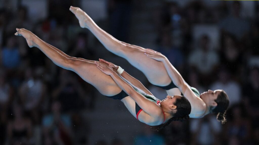 Alejandra Orozco y Gaby Agúndez en la plataforma 10m de Paris 2024