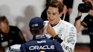 George Russell mantiene viva la rivalidad con Max Verstappen tras los roces de 2024
