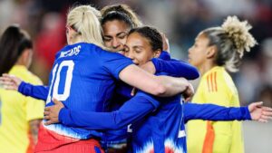 La selección colombiana cae ante Estados Unidos en su debut en la She Believes Cup 2025