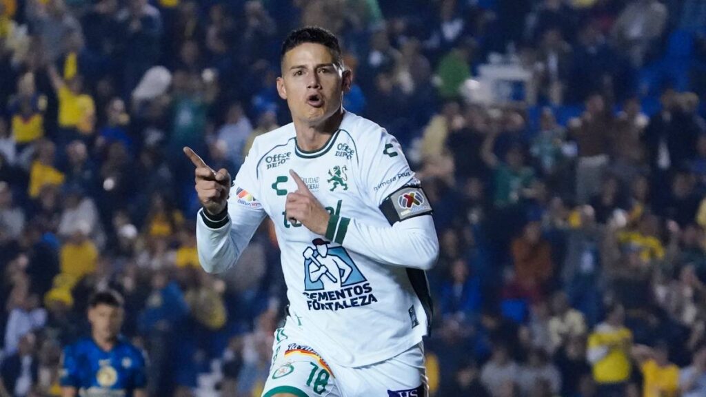 James Rodríguez celebra el tanto del empate ante el América. Imago 7