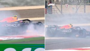 Liam Lawson sufre su primer percance con Red Bull en los test de pretemporada: ¡Y las redes piden el regreso de Checo Pérez!