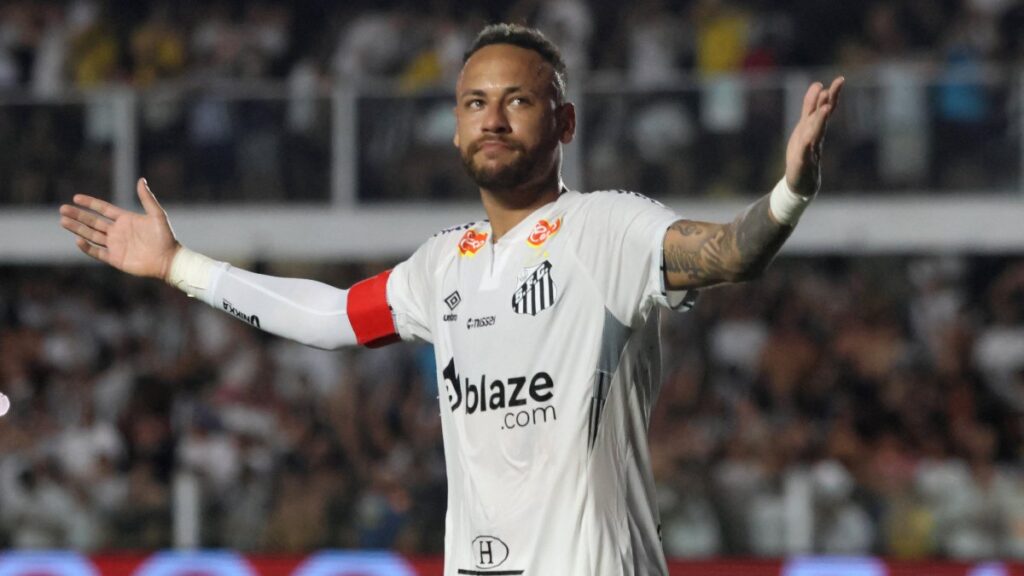 Neymar en festejo de gol