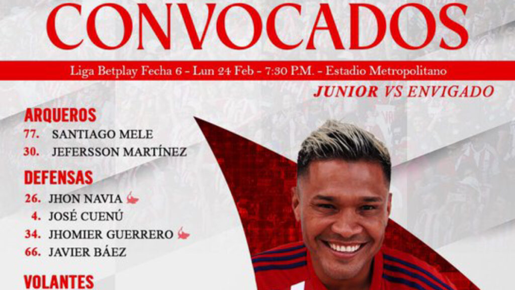 Teo Gutiérrez recibe su primer llamado de César Farías. | @JuniorClubSA