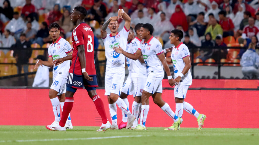 Eric Krame celebra su gol ante el DIM. | VizzorImage