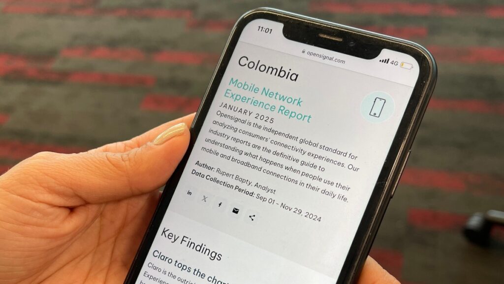 Claro, con la red más veloz de Colombia