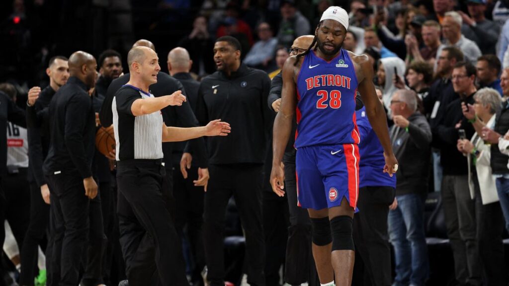 Trifulca en el Pistons vs Timberwolves termina con siete jugadores expulsados