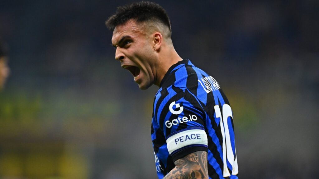 Lautaro Martínez celebrando con el Inter de Milán | @Inter.