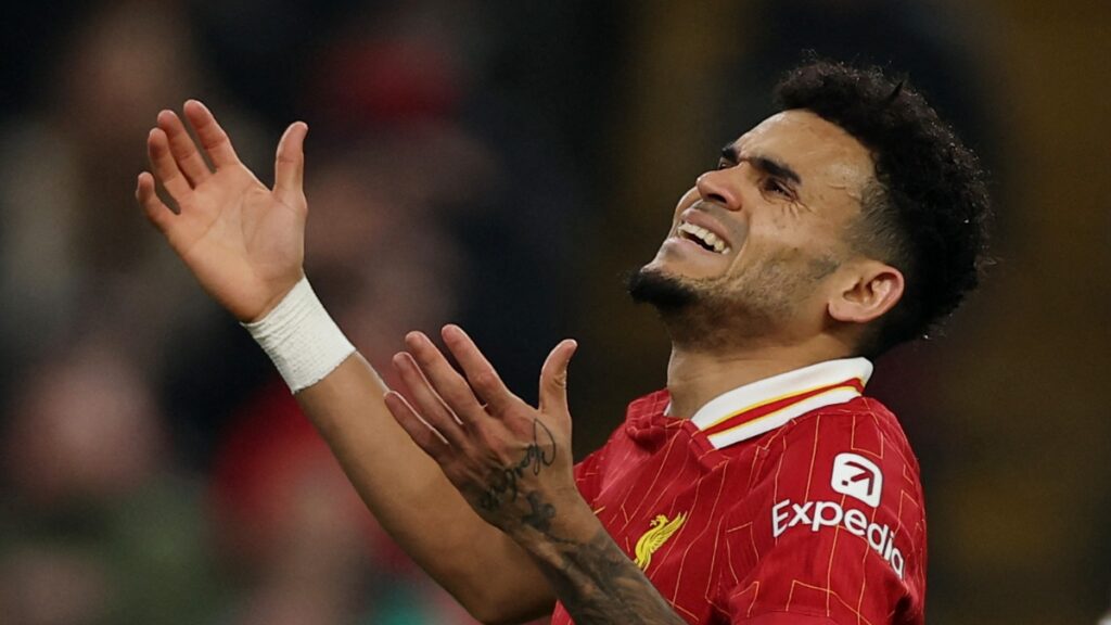 Luis Díaz con el Liverpool | Reuters.