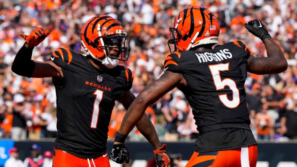 Ja'Marr Chase y Tee Higgins firman extensión de cuatro años con Bengals