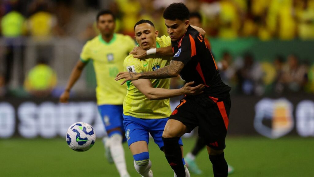 Luis Díaz volvió a marcarle a Brasil. Reuters