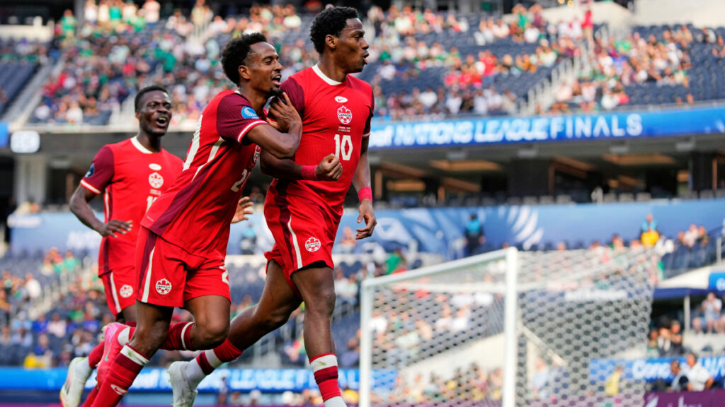 Jonathan David festeja su gol ante Estados Unidos. | Reuters