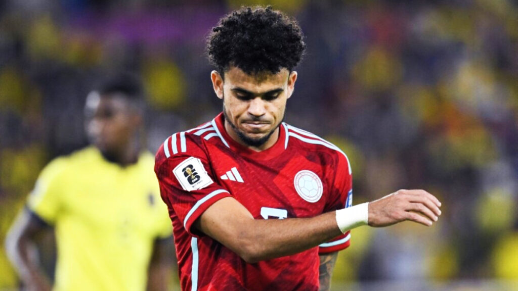 Luis Díaz, en un partido de la Selección Colombia. - Vizzor Image.