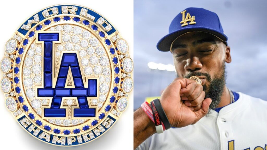 Los Dodgers reciben los anillos de campeones | @Dodgers