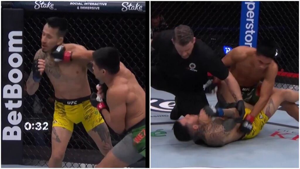 El espectacular KO de David Martínez en UFC México | Captura de Pantalla