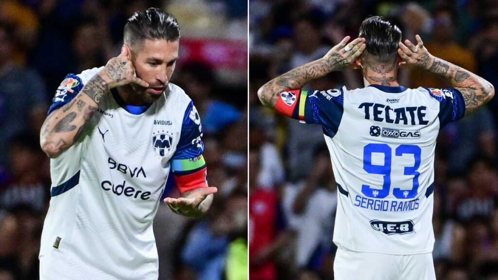 Sergio Ramos en festejo de gol