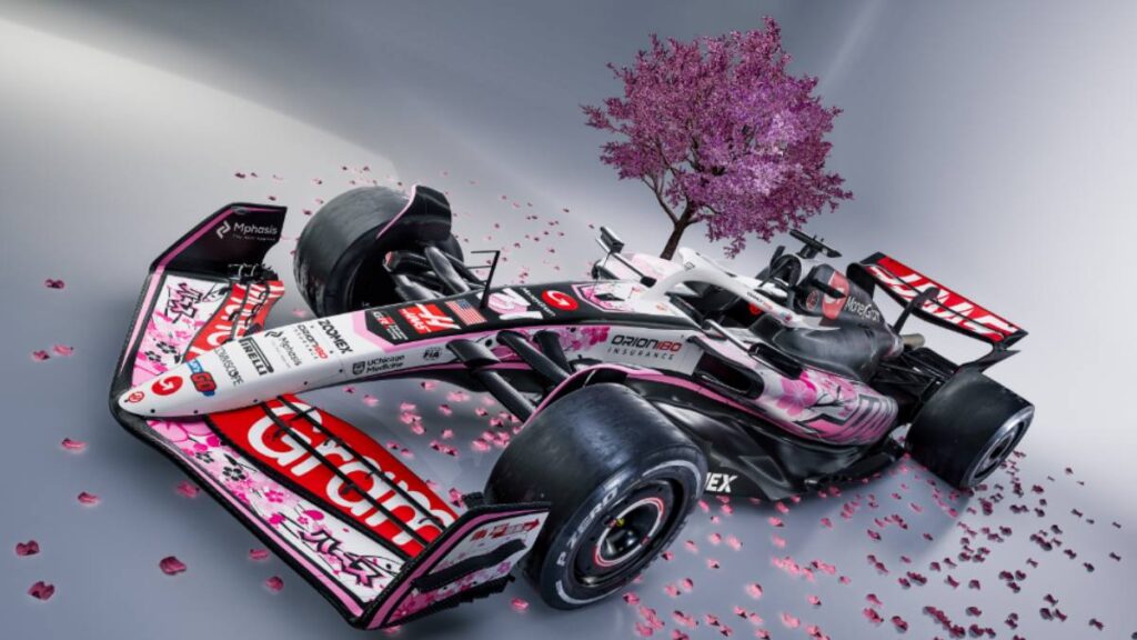 Haas, la escudería norteamericana, rendirá un homenaje a Japón con una decoración especial de su monoplaza para el próximo Gran Premio