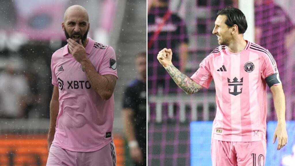 Gonzalo Higuaín y Lionel Messi