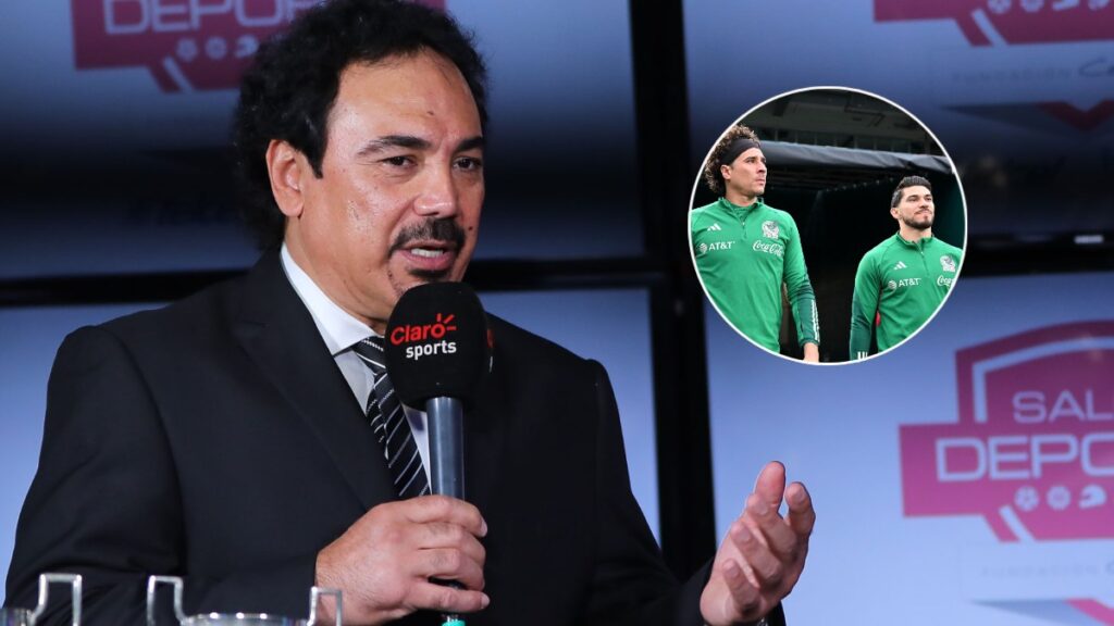 Hugo Sánchez en evento de Claro Sports