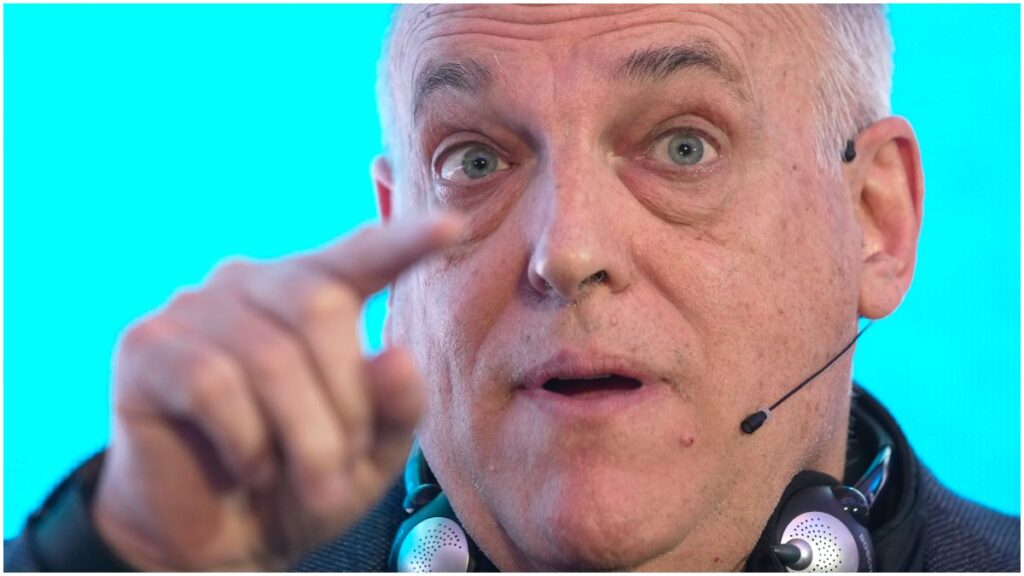 Javier Tebas, presidente de LaLiga, carga contra el Real Madrid | AP