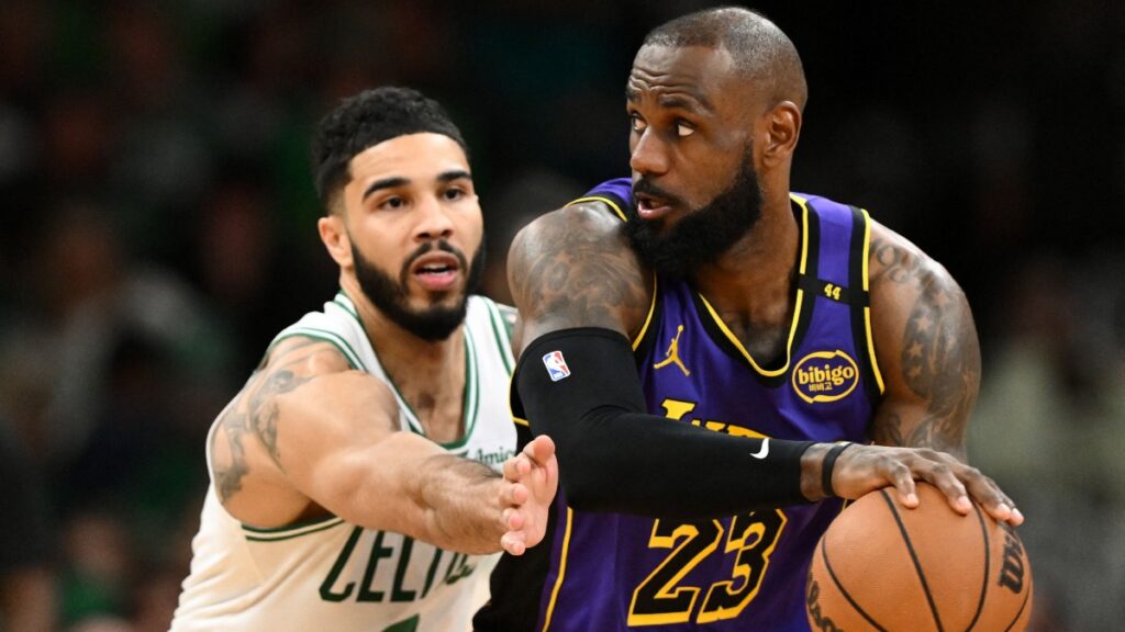 LeBron y los Lakers caen ante Tatum y los Celtics | Brian Fluharty-Imagn Images