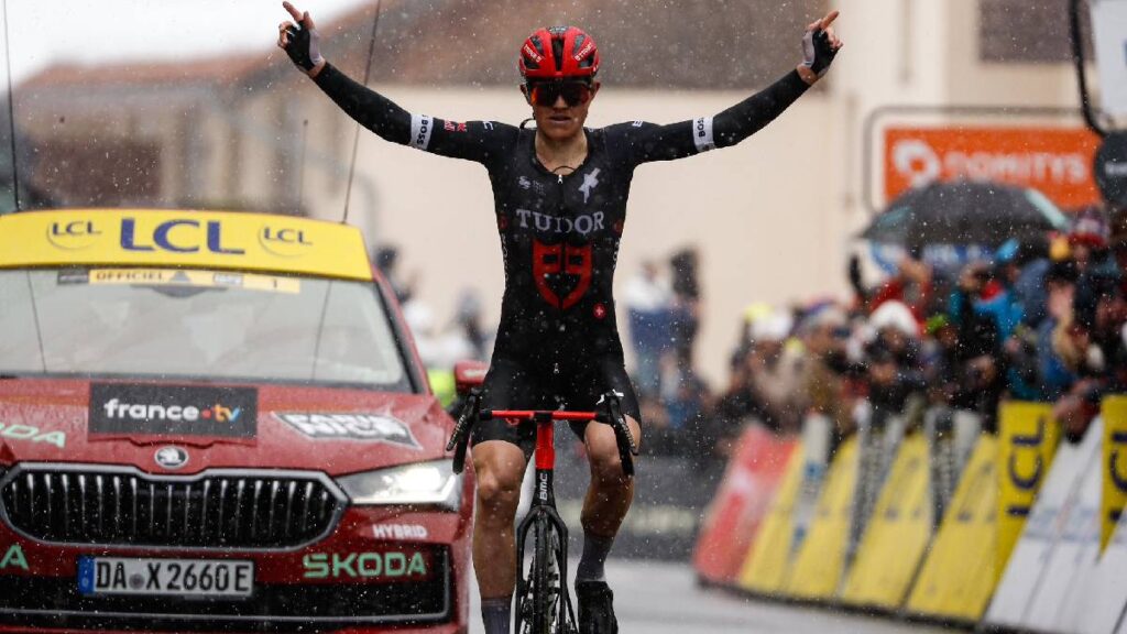 Michael Storer, en la París - Niza / Foto: Tudor Pro Cycling