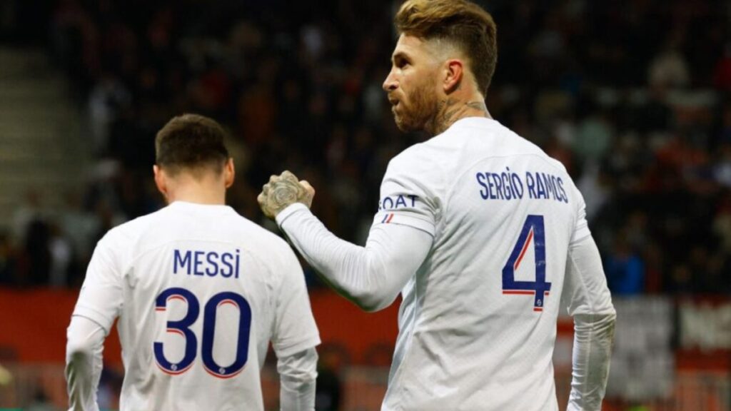 Sergio Ramos y Lionel Messi en el PSG
