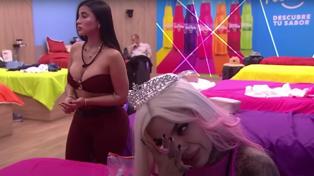 Momento tenso entre Karina García y Melissa Gate. Captura