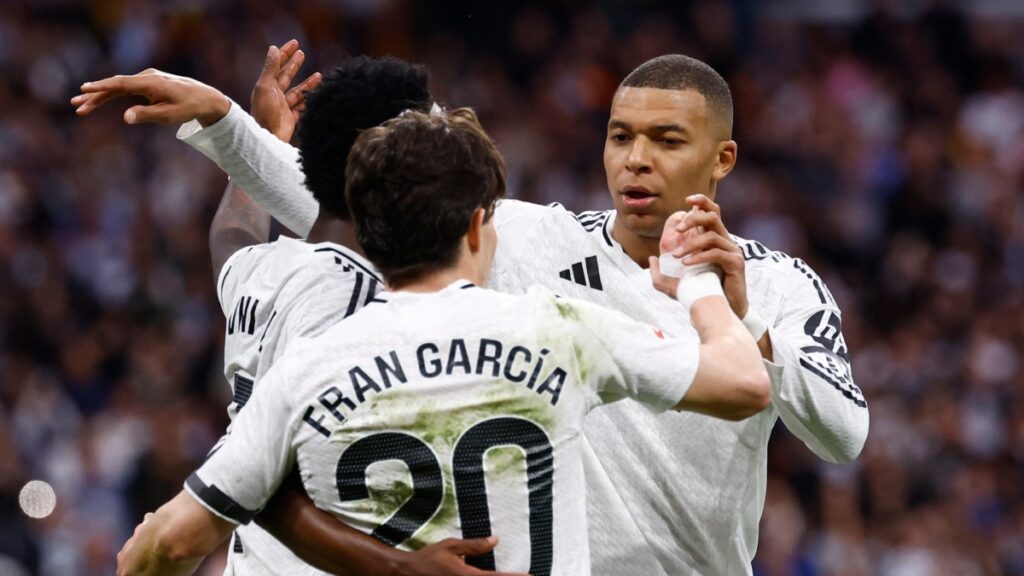 Real Madrid vence con lo justo al Rayo Vallecano con goles de Vinicius y Mbappé