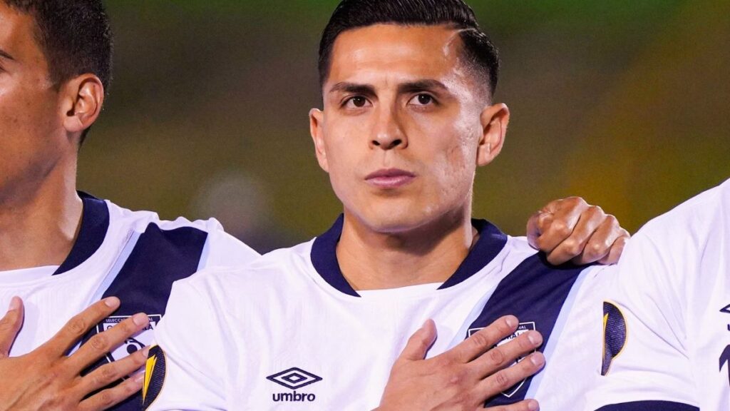 Rubín, durante el partido contra Guyana. (Guate)