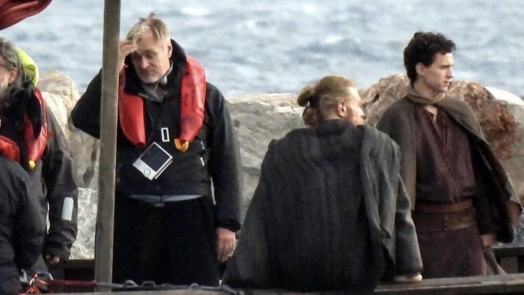 Christopher Nolan en el rodaje junto a Tom Holland | CAPTURA