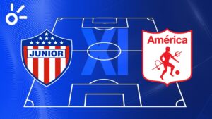 Alineaciones confirmadas de Junior vs América de Cali por la Copa Sudamericana