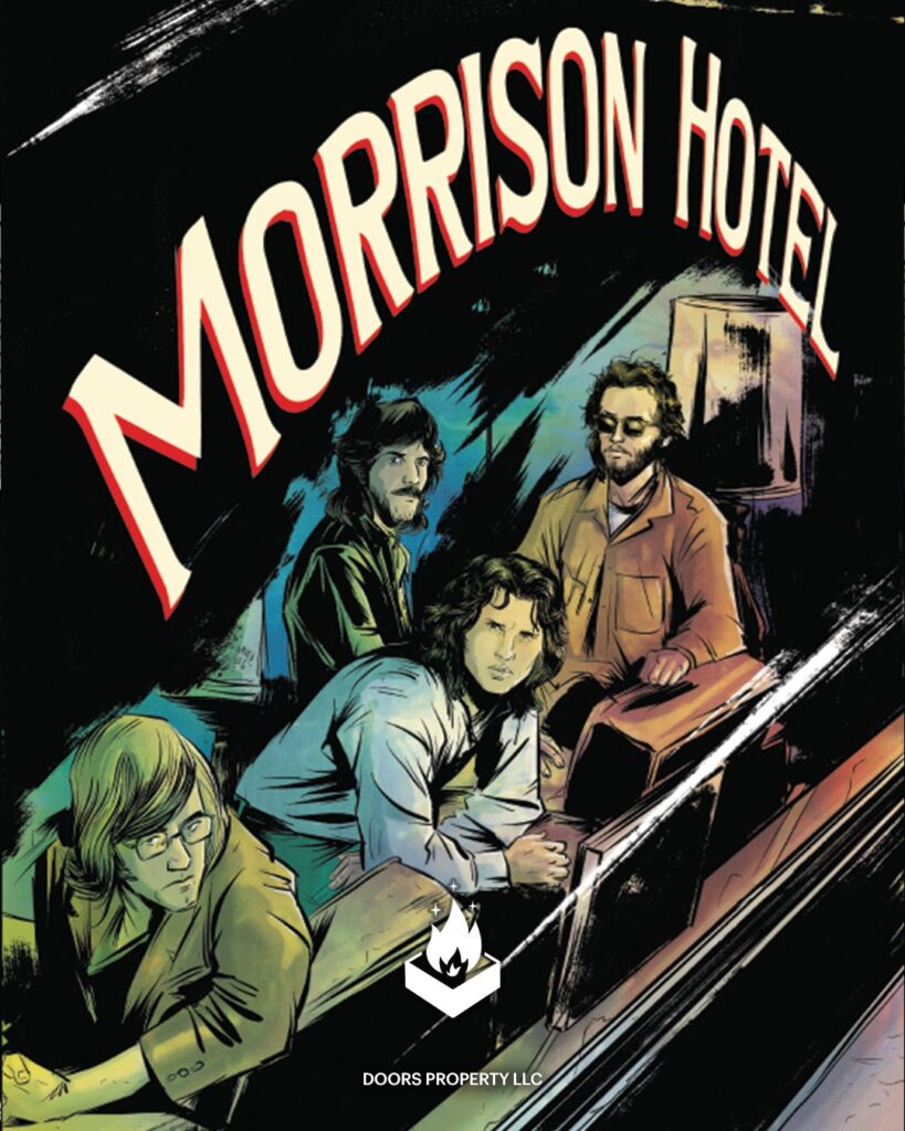 La portada del cómic basado en Morrison Hotel | CORTESÍA