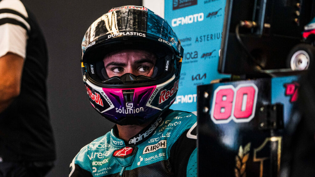 David Alonso, piloto colombiano de Moto 2. - @AsparTeam.