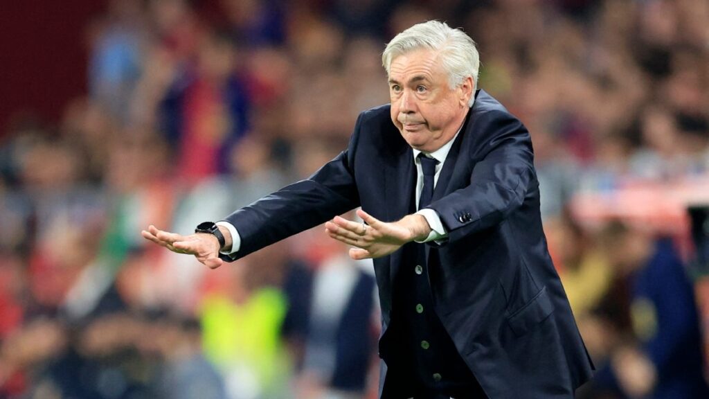 Carlo Ancelotti con el Real Madrid